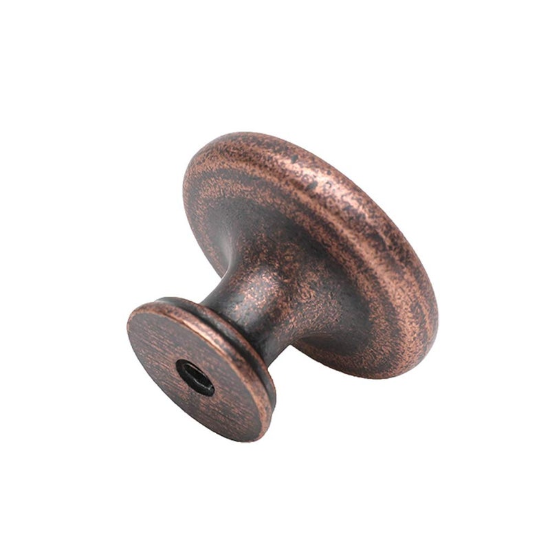 HARPOON Hardware Cabinet Drawer Knob 1-1/4â€˜â€™ Inch,Straight Top Ring Cabinet Drawer Round Pulls,10- Pack Antique Copper - Image 2